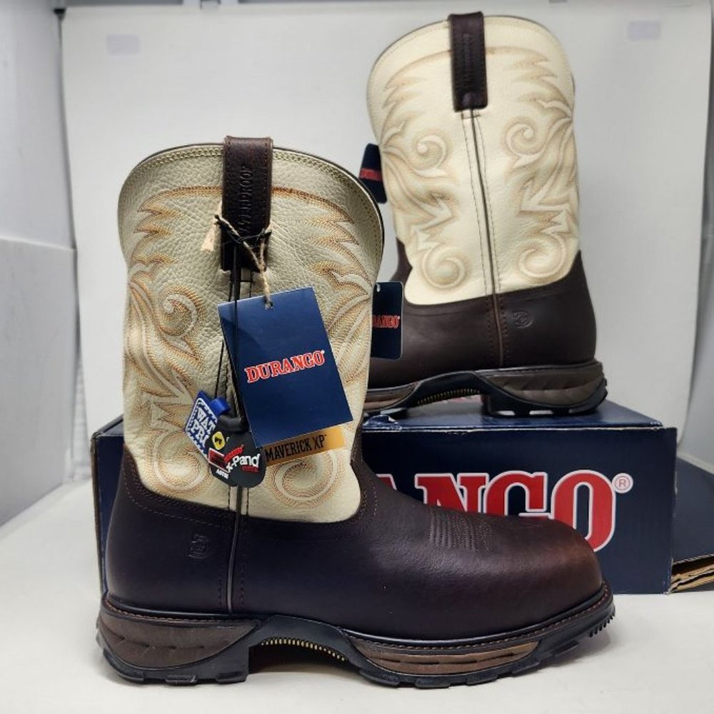 Men's 11.5 Durango Maverick XP waterproof western cowboy work boot DDB0330